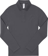 B&C | My Polo 210 LSL /women dark grey