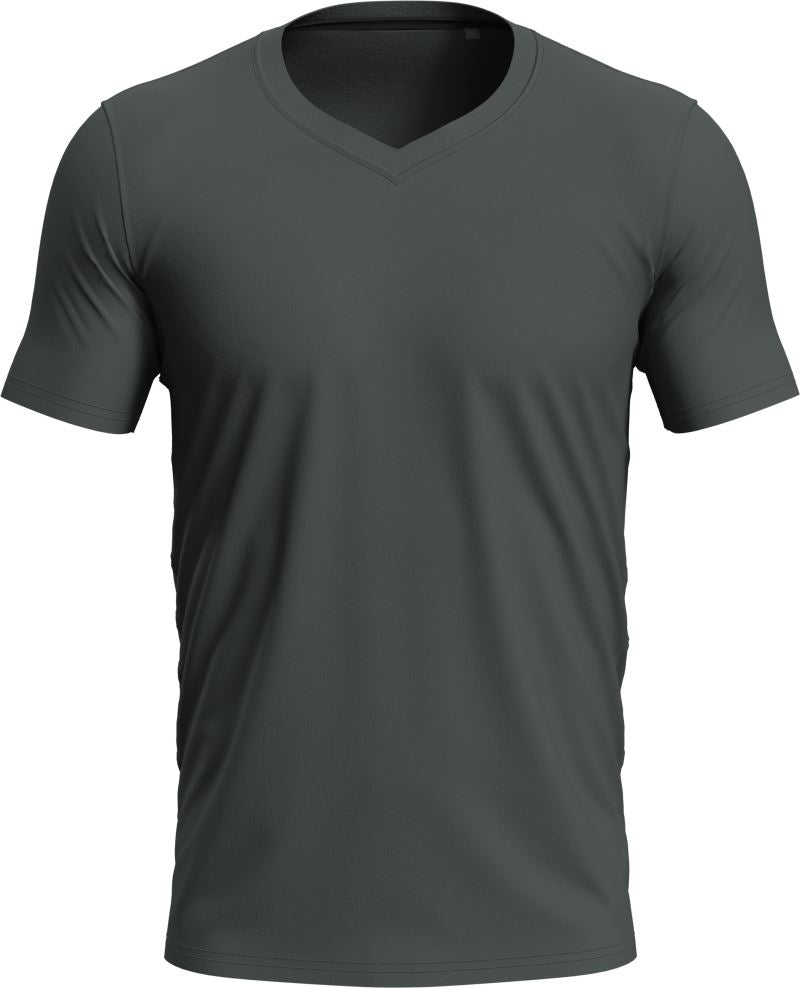 Stedman | V-Neck T "Clive" slate grey