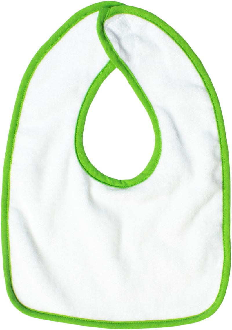 The One | Baby Bib white/lime