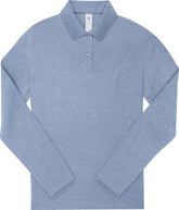 B&C | My Polo 210 LSL /women heather blue