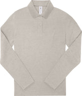 B&C | My Polo 210 LSL /women heather grey fog