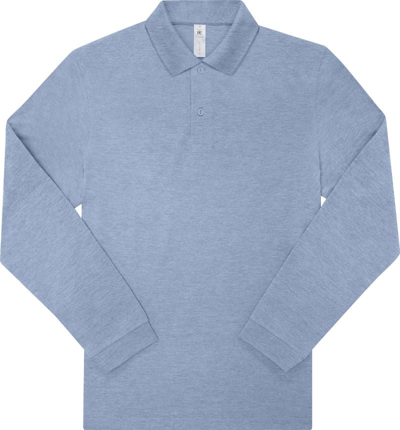 B&C | My Polo 210 LSL heather blue