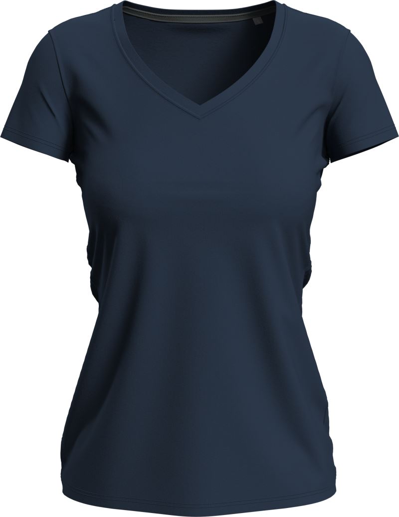 Stedman | V-Neck T "Claire" blue midnight