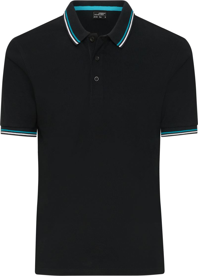 James & Nicholson | JN 1306 black/white/turquoise