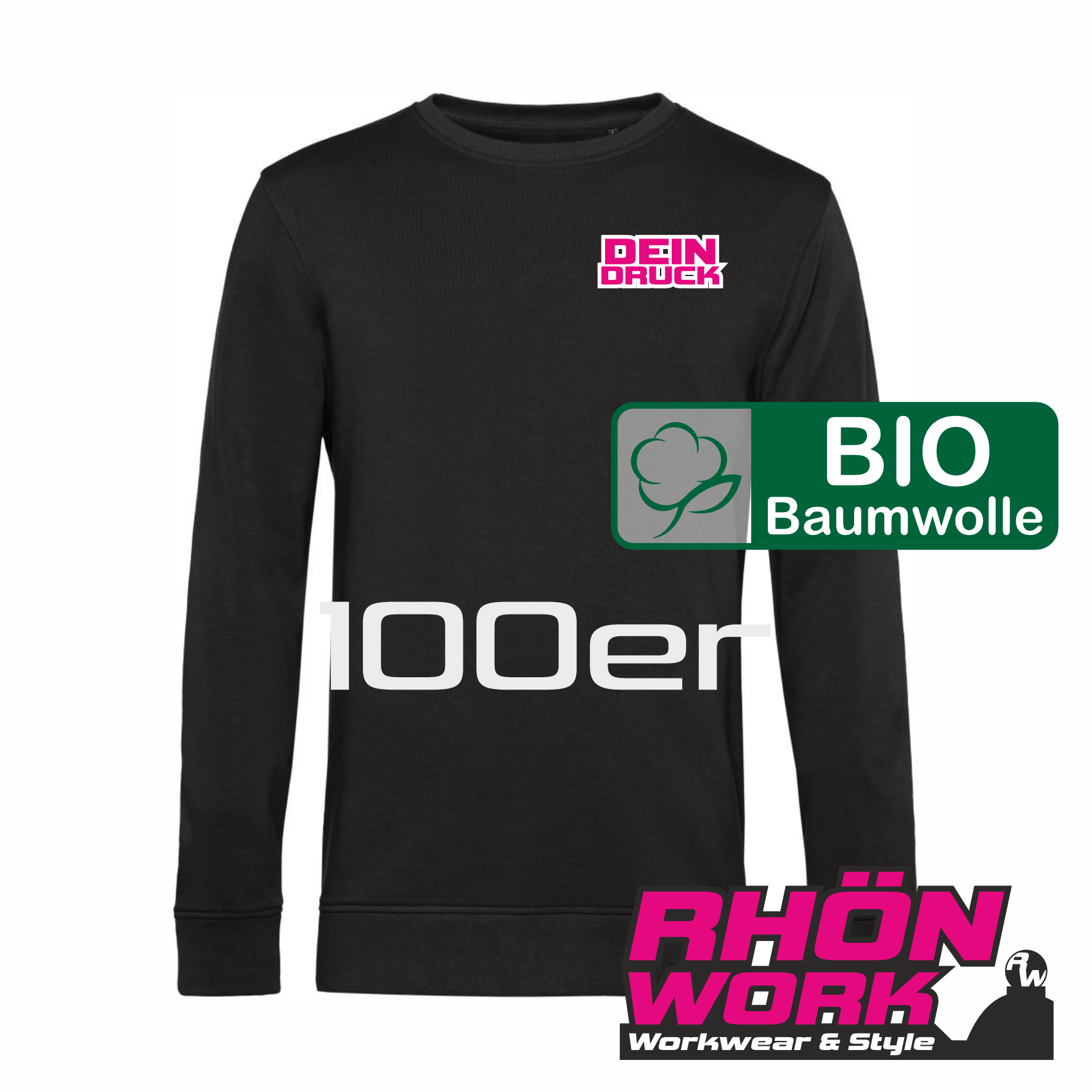 SWEATER DEAL "BIO B&C - Inspire" - 100er PACK (St. ab 33,29€)