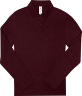 B&C | My Polo 210 LSL /women heather burgundy