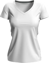 Stedman | V-Neck T "Claire" white