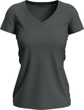 Stedman | V-Neck T "Claire" slate grey