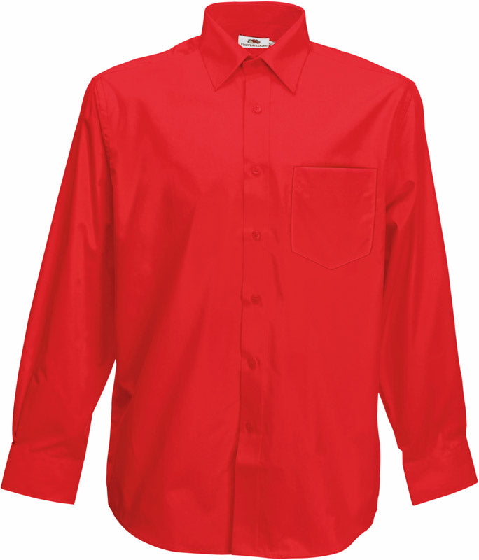 F.O.L. | Poplin Shirt LSL red