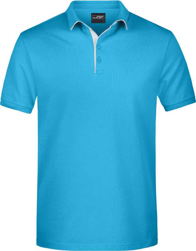 James & Nicholson | JN 726 turquoise/white