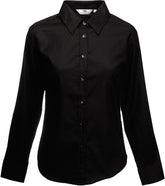 F.O.L. | Lady-Fit Oxford Shirt LSL black