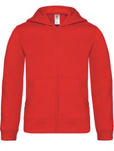 B&C | Hooded Full Zip /kids red