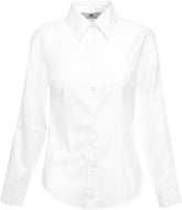 F.O.L. | Lady-Fit Oxford Shirt LSL white