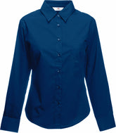 F.O.L. | Lady-Fit Poplin Shirt LSL navy