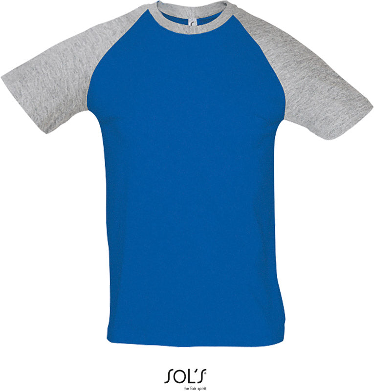 SOL'S | Funky grey melange/royal blue