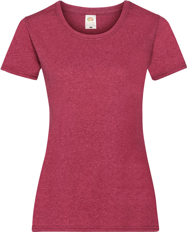 F.O.L. | Lady-Fit Valueweight T vintage heather red
