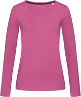 Stedman | V-Neck T "Claire" LSL cupcake pink - S