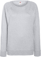 F.O.L. | Lady-Fit LW Raglan Sweat heather grey