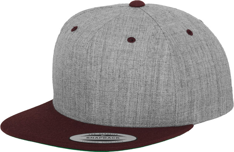 Flexfit | 6089M heather grey/maroon