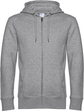 B&C | KING Zipped Hood_° heather grey