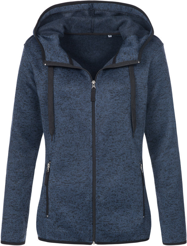 Stedman | Knit Fleece Jacket Women marina blue melange