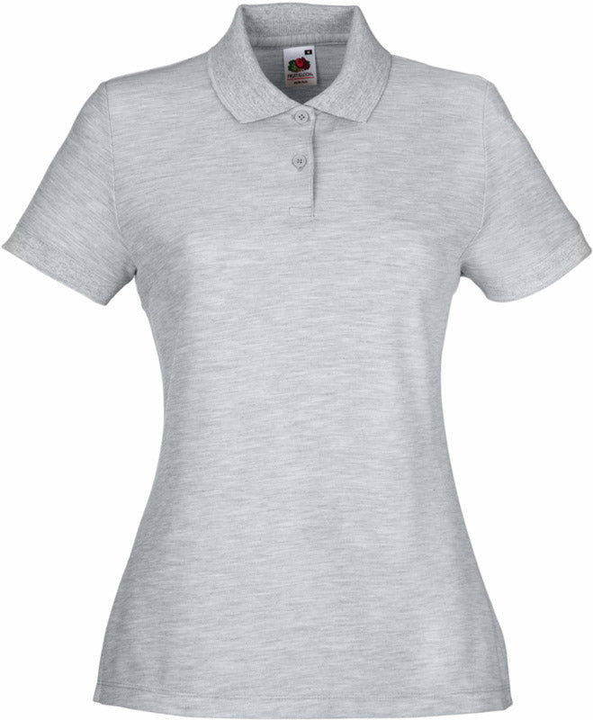 F.O.L. | Lady-Fit 65/35 Polo heather grey