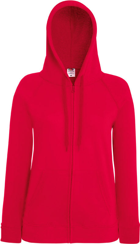 F.O.L. | Lady-Fit LW Hooded Sweat Jacket red