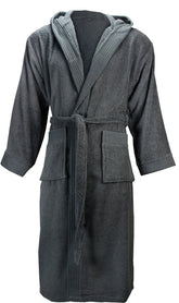 The One | Bathrobe hooded anthracite