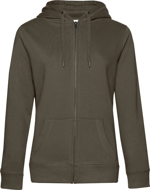 B&C | QUEEN Zipped Hood_° khaki