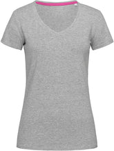 Stedman | V-Neck T "Claire" grey heather - S