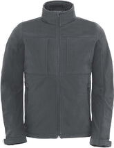 B&C | Hooded Softshell /men dark grey
