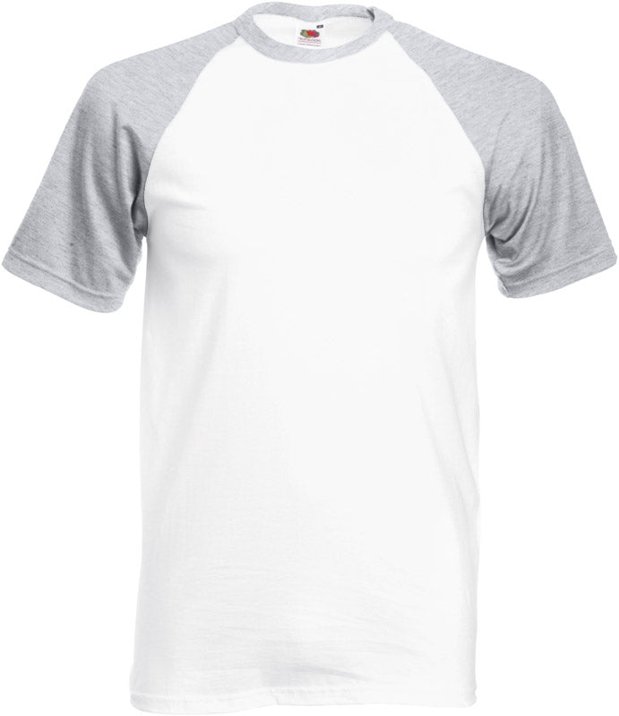 F.O.L. | Baseball T white/heather grey