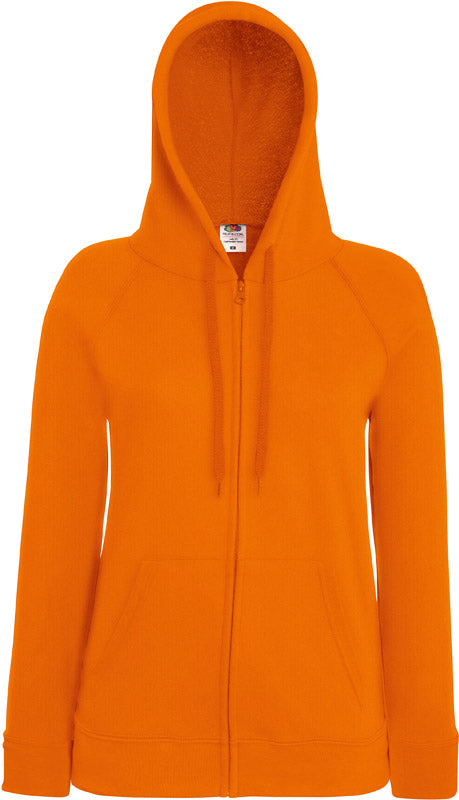 F.O.L. | Lady-Fit LW Hooded Sweat Jacket orange