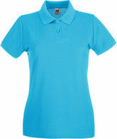 F.O.L. | Lady-Fit Premium Polo azure blue