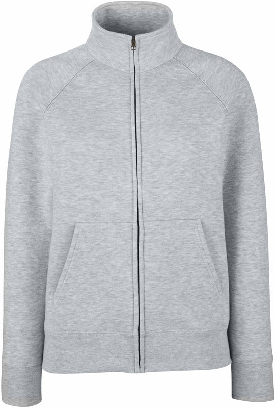 F.O.L. | Premium Lady-Fit Sweat Jacket heather grey