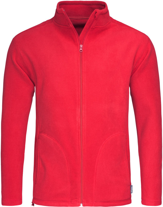 Stedman | Fleece Jacket Men scarlet red