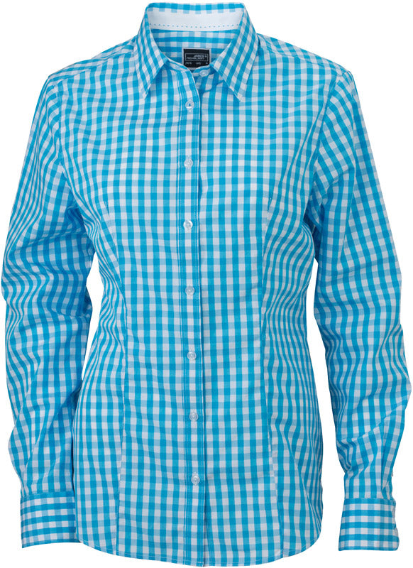 James & Nicholson | JN 616 turquoise/white