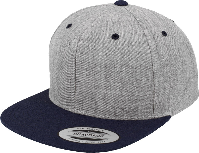 Flexfit | 6089M heather grey/navy