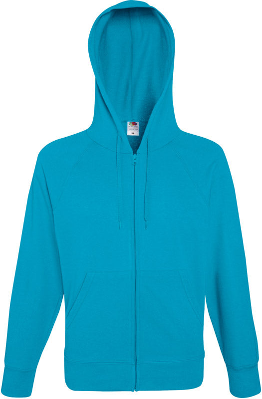 F.O.L. | Lightweight Hooded Sweat Jacket azure blue