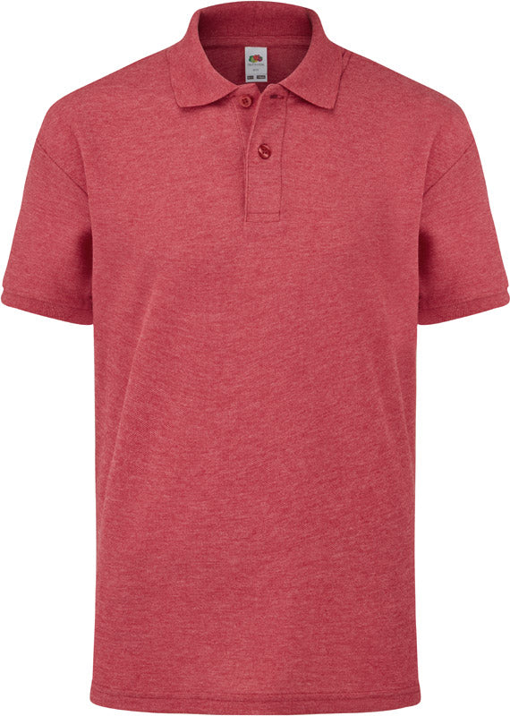 F.O.L. | Kids 65/35 Polo vintage heather red