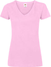 F.O.L. | Lady-Fit Valueweight V-Neck T light pink