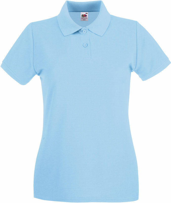 F.O.L. | Lady-Fit Premium Polo sky blue