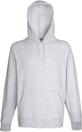 F.O.L. | Lightweight Hooded Sweat heather grey