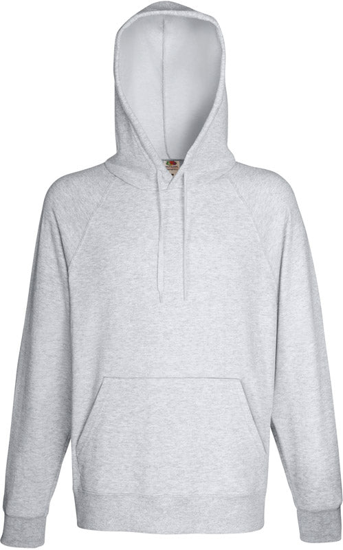 F.O.L. | Lightweight Hooded Sweat heather grey