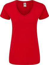 F.O.L. | Ladies' Iconic 150 V-Neck T red