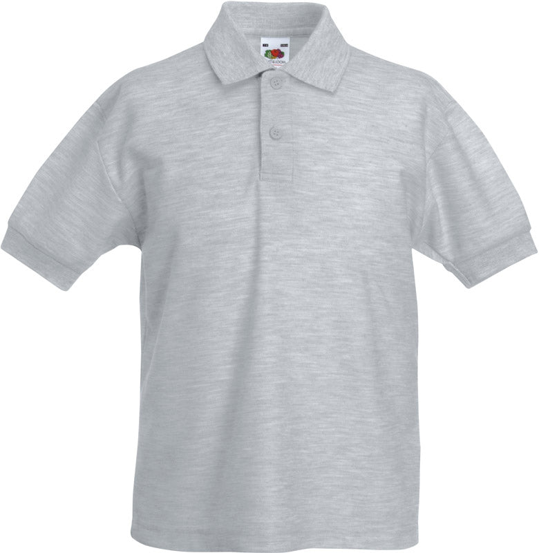 F.O.L. | Kids 65/35 Polo heather grey