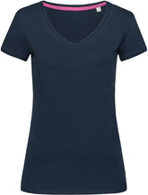 Stedman | V-Neck T "Megan" marina blue - S