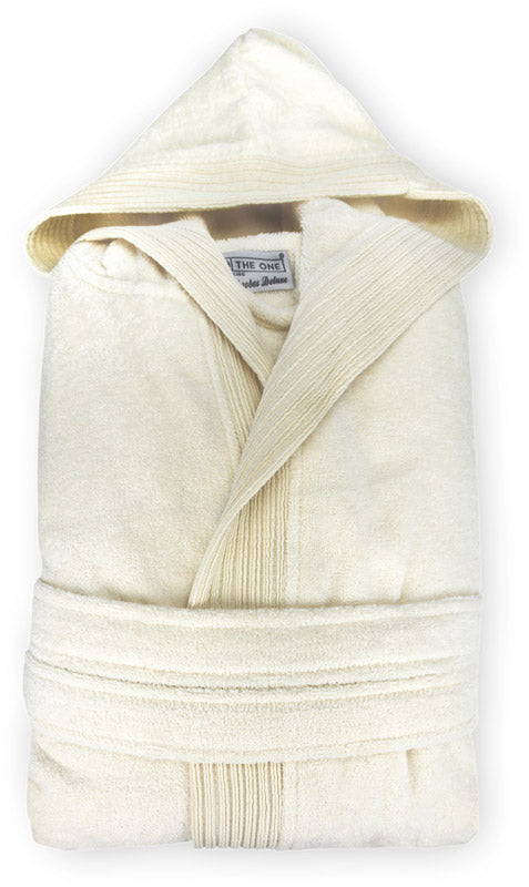 The One | Velour Bathrobe ivory