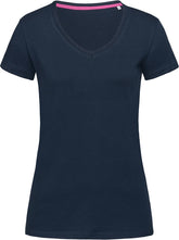 Stedman | V-Neck T "Claire" marina blue - S