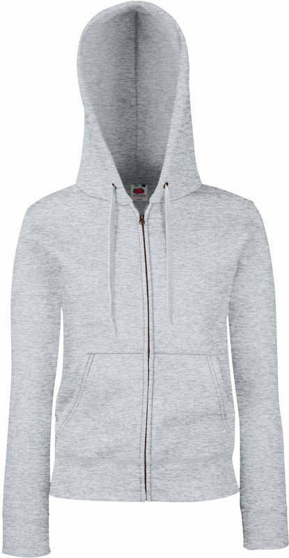 F.O.L. | Premium Lady-Fit Hooded Jacket heather grey